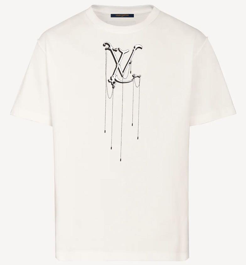 LOUIS VUITTON EMBROIDERED LOGO T SHIRT (Black), Men's Fashion, Tops & Sets,  Tshirts & Polo Shirts on Carousell