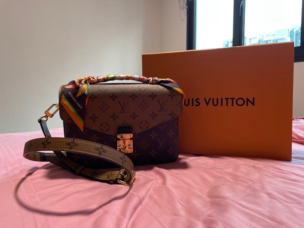 Louis Vuitton Monogram Reverse Canvas Pochette Metis Bag