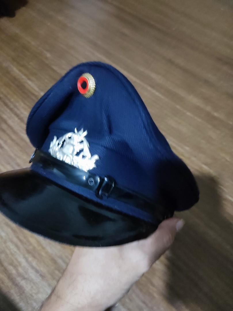 M BISON HAT COSPLAY POLICE KAPITAN SIZE Xl 59, Men's Fashion, Watches