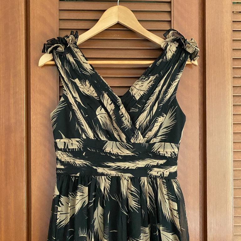 Marchesa notte long sales empire line dress
