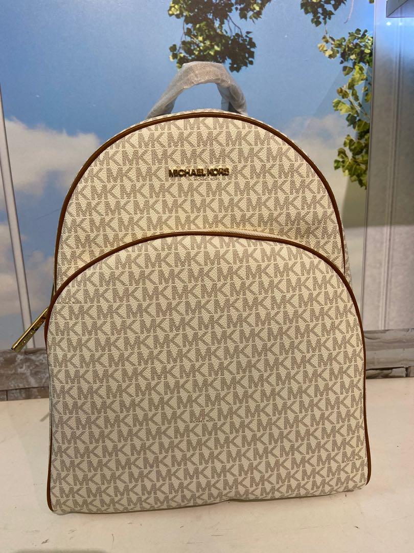 MICHAEL KORS Large Abbey Backpack color Vanilla 