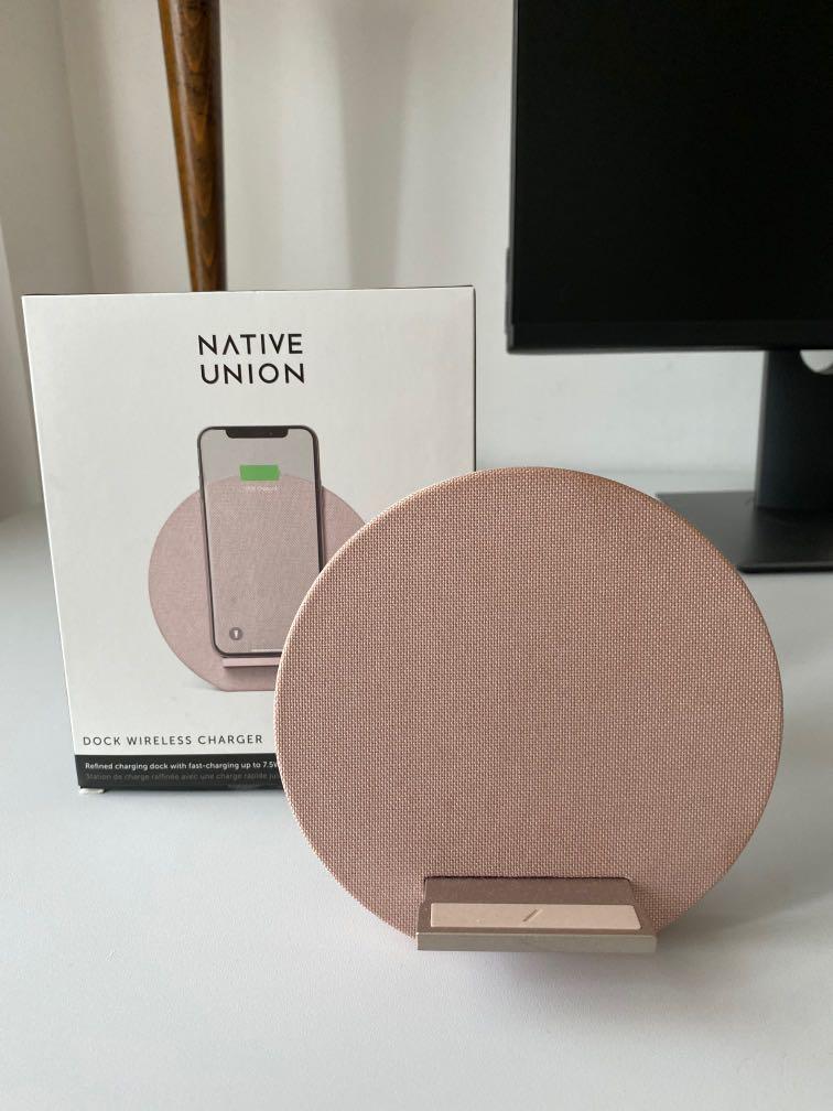 Native Union Dock Wireless Charger, Mobile Phones & Gadgets, Mobile &  Gadget Accessories, Chargers & Cables on Carousell