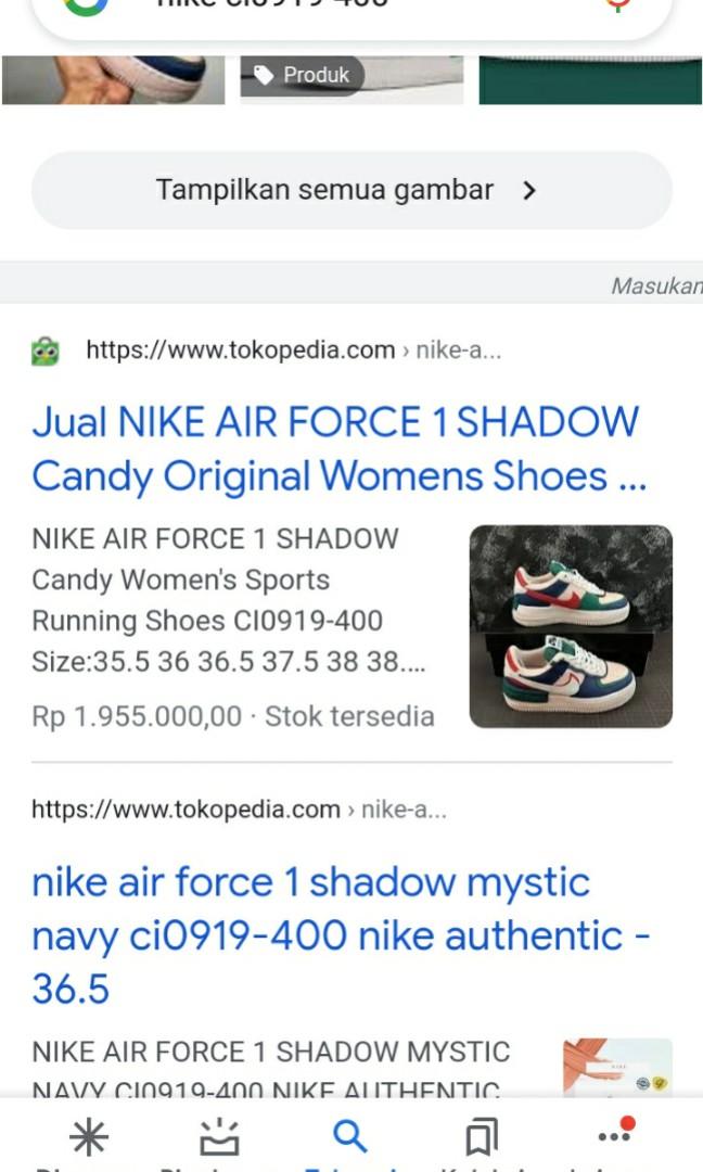 Nike af 1 shadow candy, Fesyen Pria, Sepatu , Sneakers di Carousell