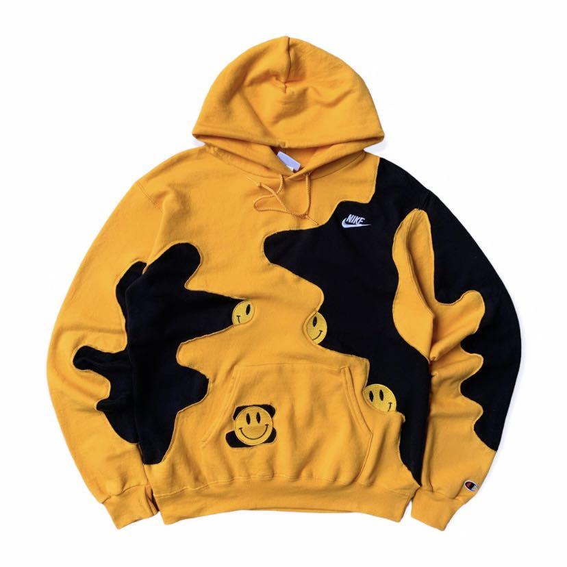 Vintage Reworked Nike Hoodie Sweatshirt | lupon.gov.ph