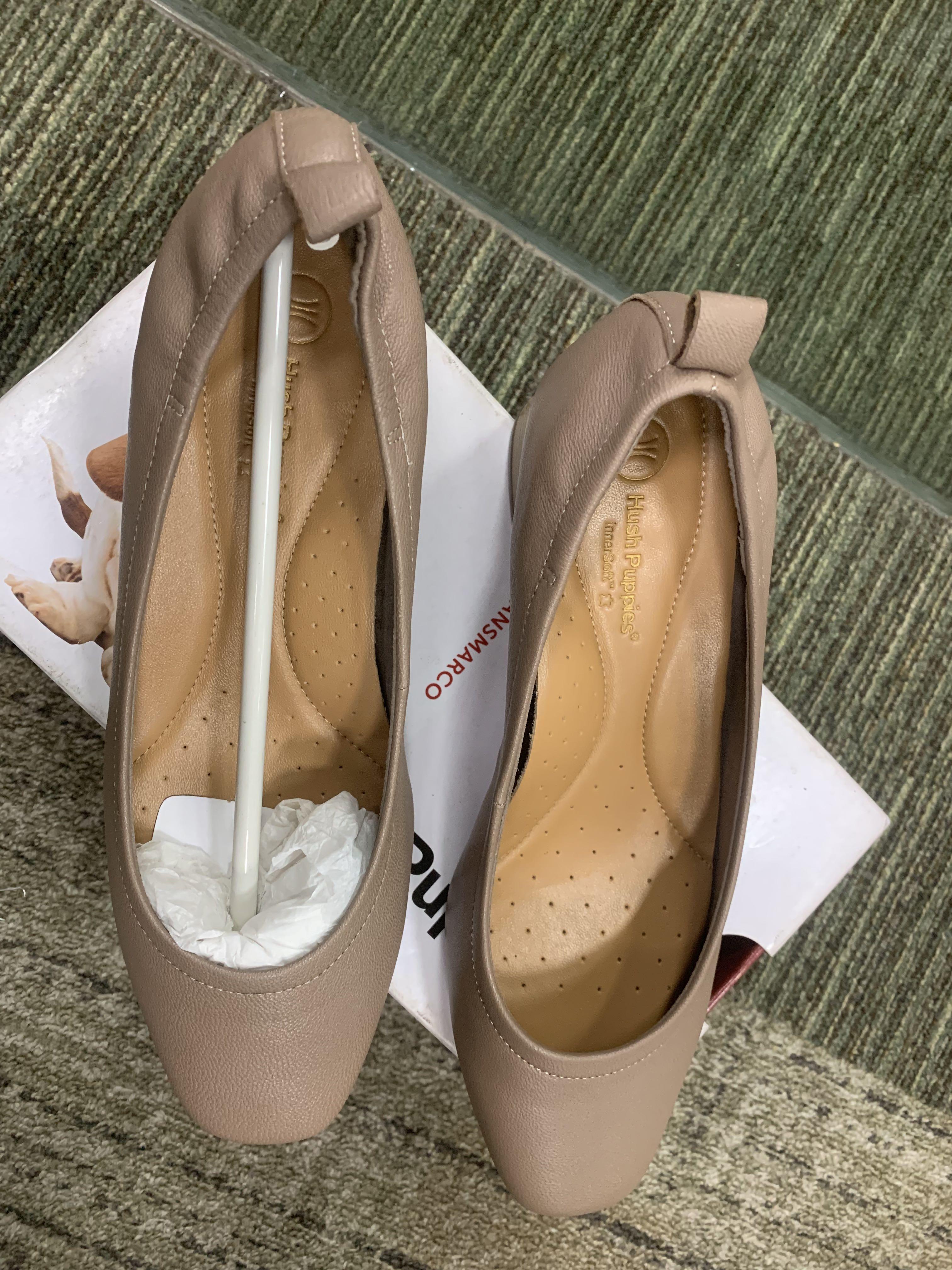 Nude Shoes Hush Puppies, Fesyen Wanita 