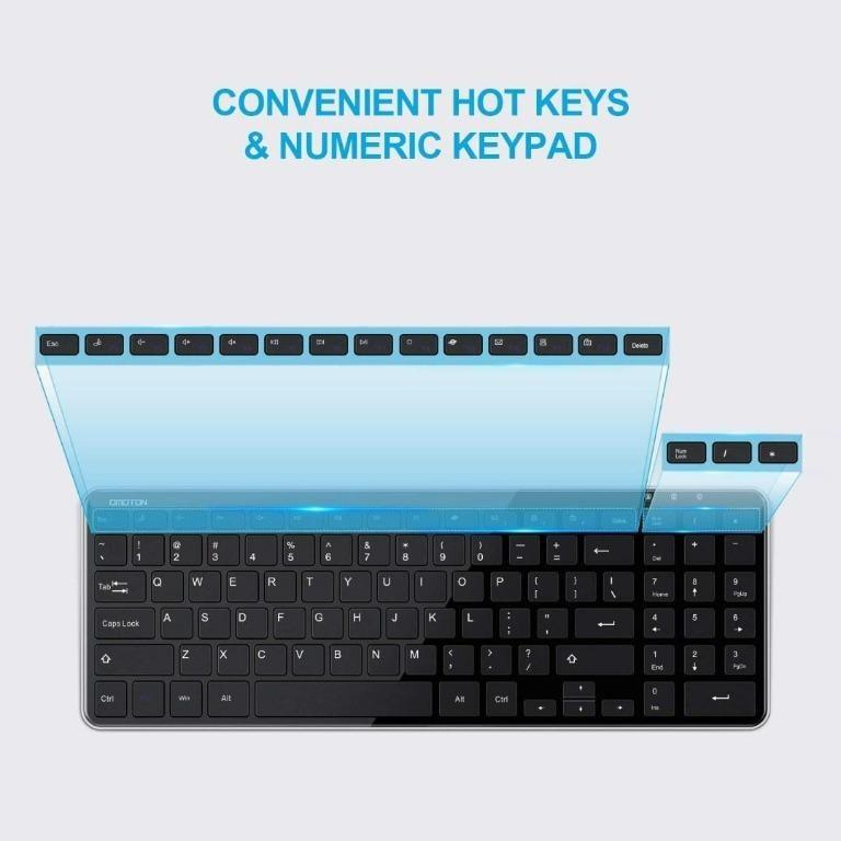 OMOTON WIRELESS KEYBOARD WK002, Computers & Tech, Parts & Accessories