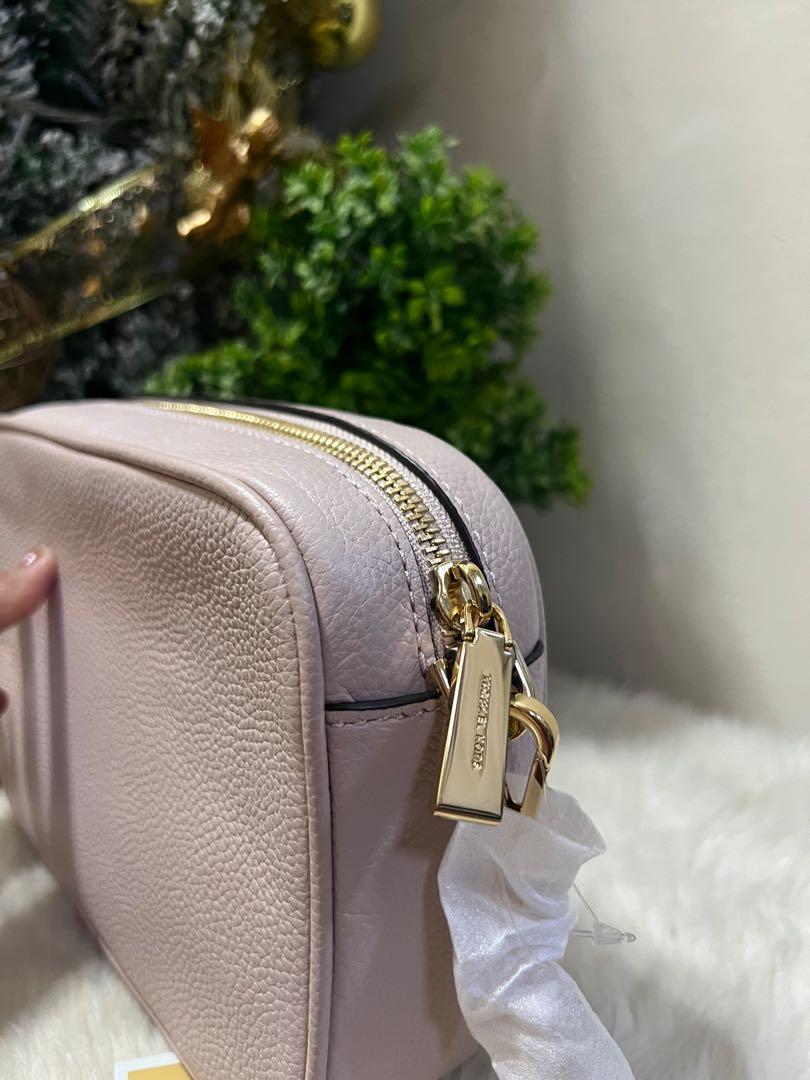 Original Michael kors Ginny leather crossbody bag /soft pink, Women's Fashion, Bags & Wallets