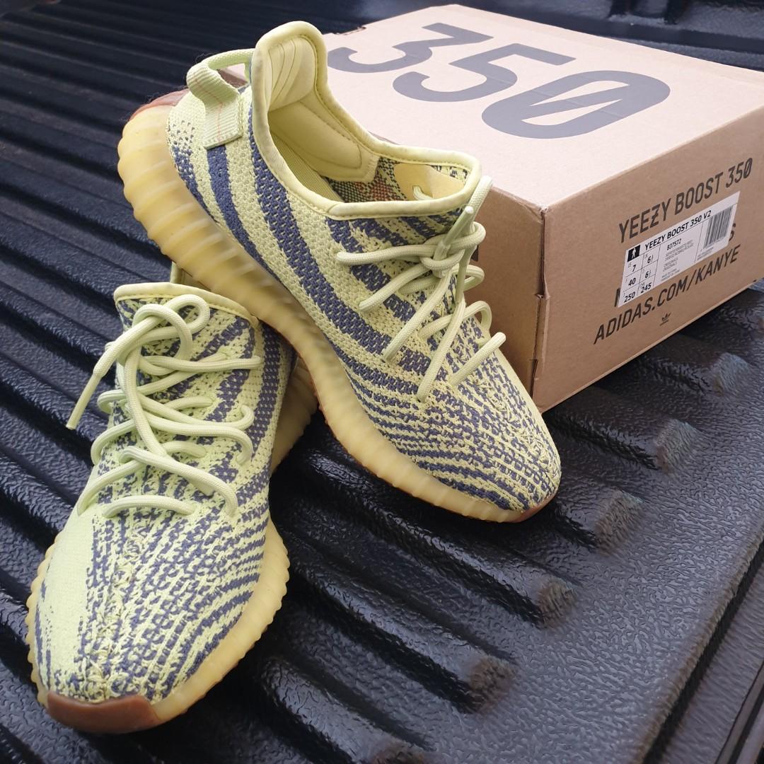 Original Adidas Yeezy Boost 350 V2 Semi Frozen Yellow