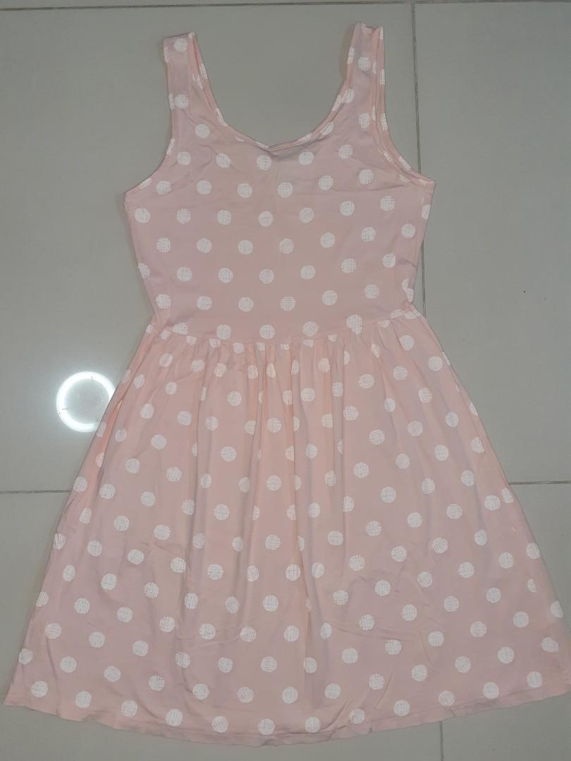 Pastel pink skater dress top
