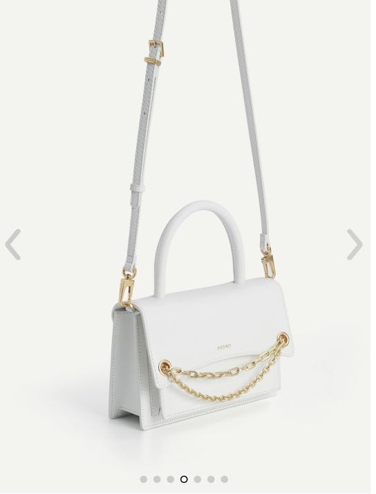 Pedro boxy leather top handle bag, Women's Fashion, Bags & Wallets