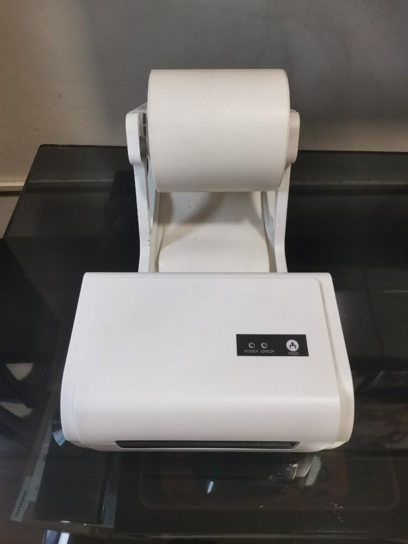 POS 9200 L Waybill Barcode Label Printer A6, Tray, and Thermal Paper for Shipping on Shopee, J&T