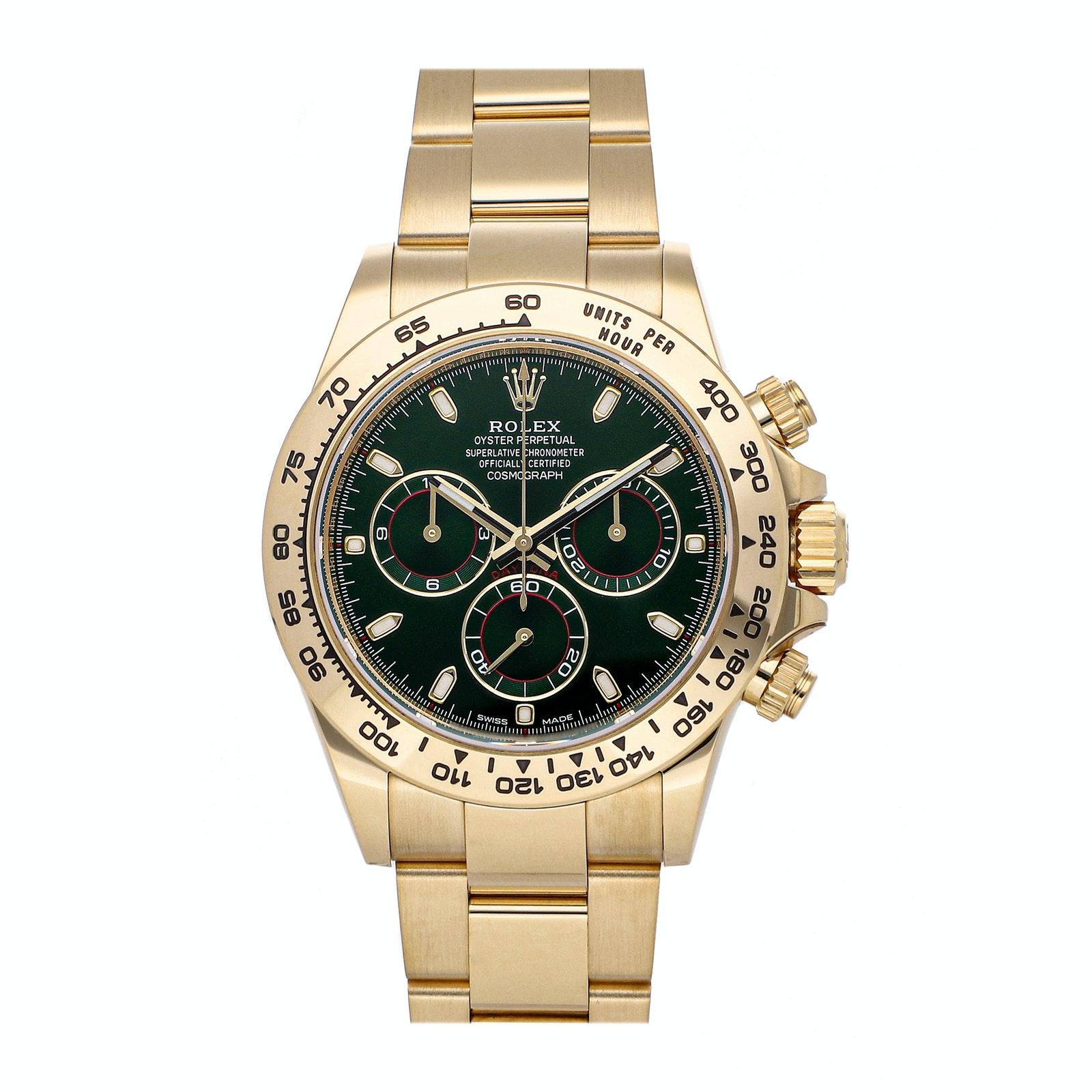 Pre Owned Rolex Daytona Cosmograph Golden Hulk 116508