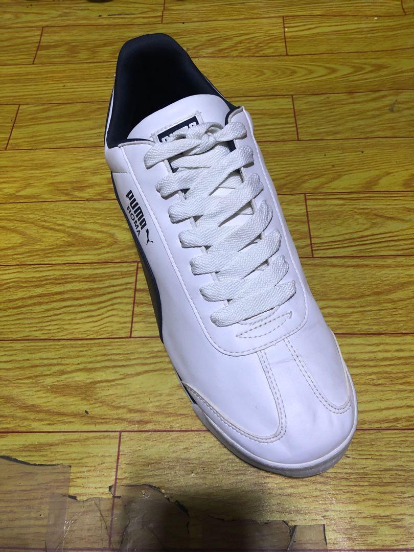 Puma roma deals navy yellow