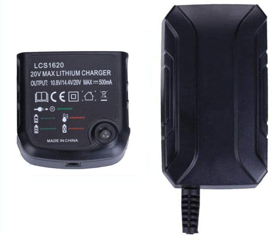 LCS1620 Lithium Battery Charger For Black&Decker 10.8V 14.4V 18V 20V Serise  LBXR20 Electric Drill