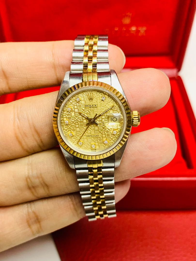 rolex green sticker 69173