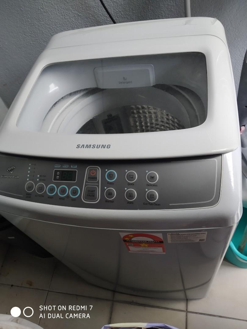 Samsung diamond drum (7kg), TV & Home Appliances, Washing Machines and