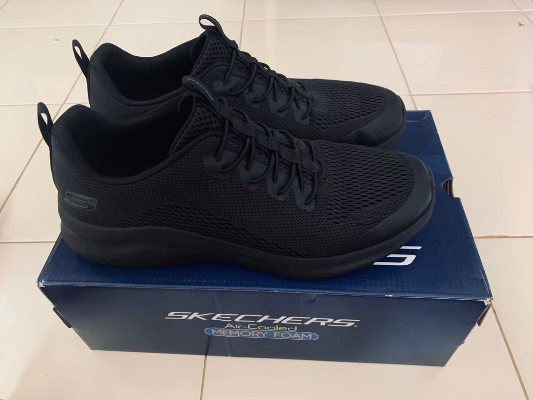 Sepatu Skechers Hitam Air Cooled Memory Foam