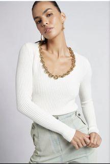 Sheike Chain Trim Knit (size M)