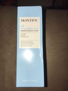 SKINTIFIC 4D Hyaluronic Acid (HA) Barrier Essence Toner Hydration Toner Defeat Dryness In10S 100ML 【BPOM】