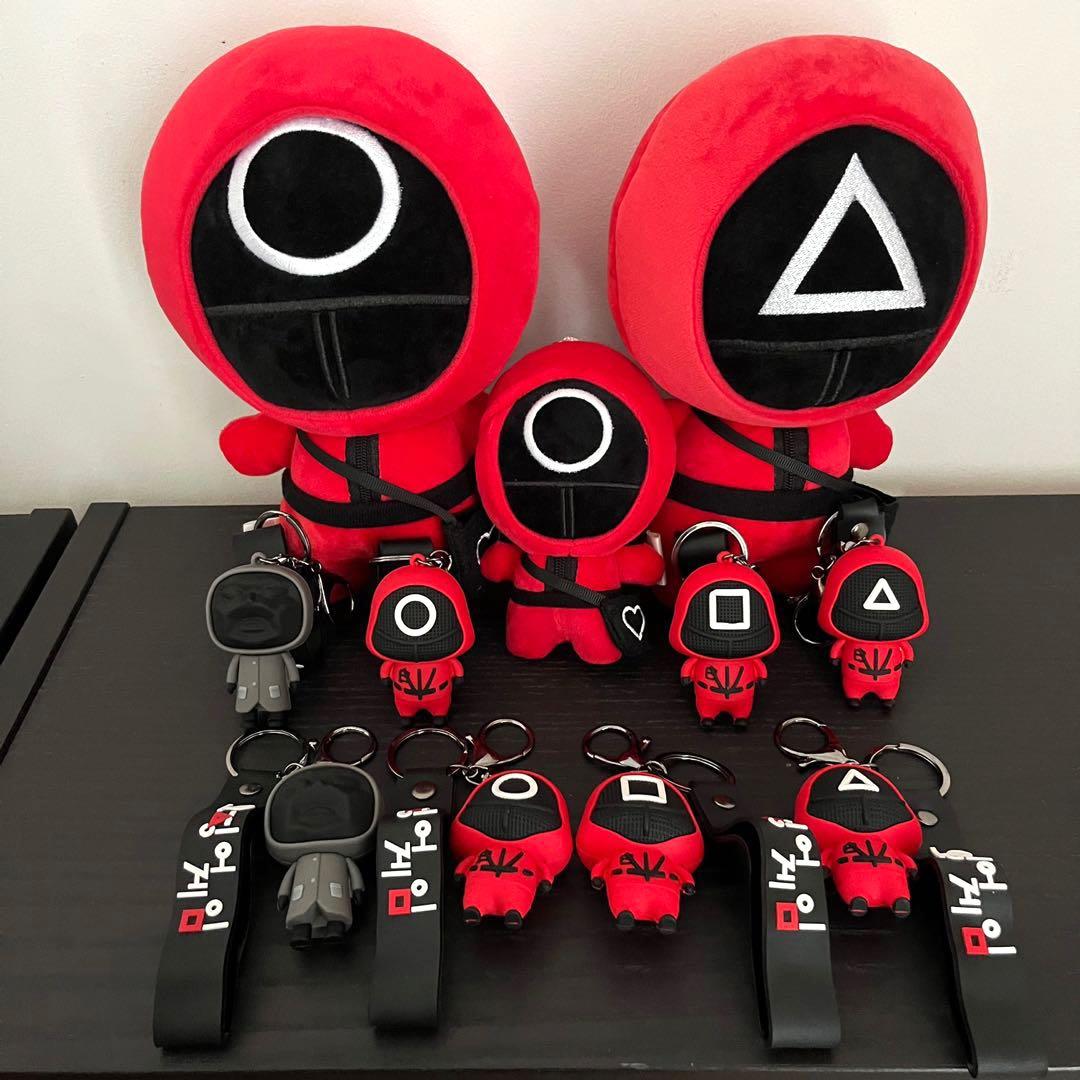 Squid Game Plush and Keychain, Hobbies & Toys, Toys & Games on Carousell