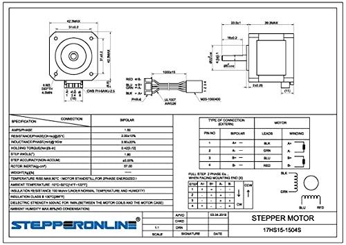 STEPPERONLINE Nema 17 Schrittmotor 3er Pack | Bipol Produktbild-Vorschau 5
