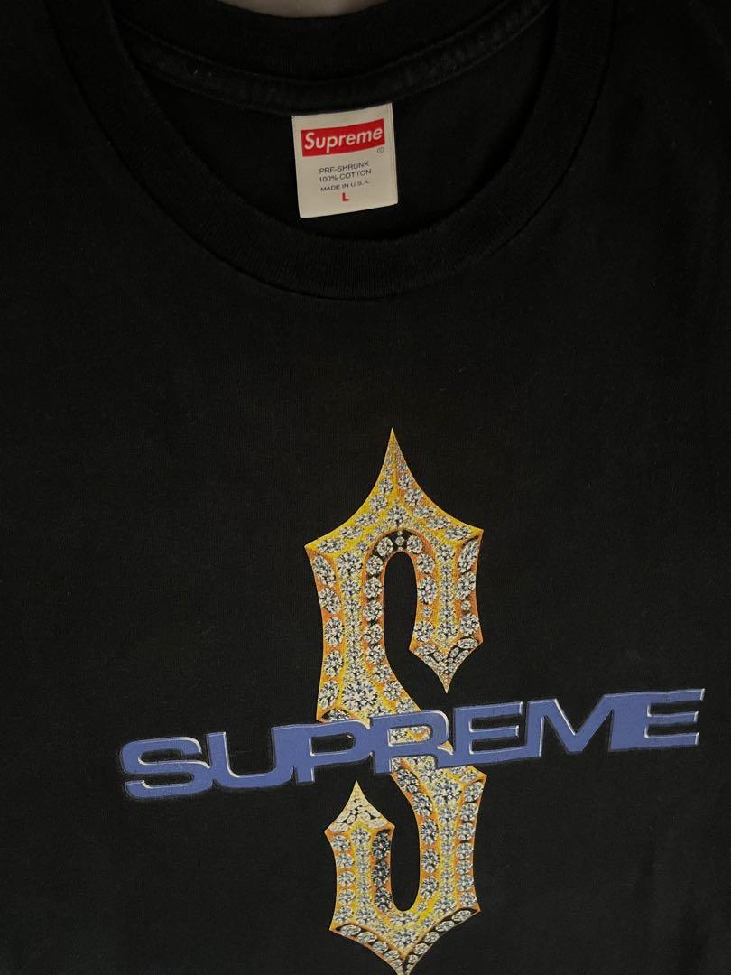 Supreme diamond shop tee black