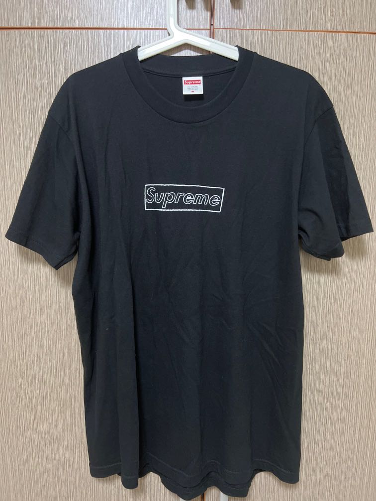 Supreme KAWS chalk logo tshirt, Men's Fashion, Tops & Sets