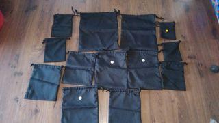 TAKE ALL Black Drawstring Bags (assorted sizes, 13pcs)