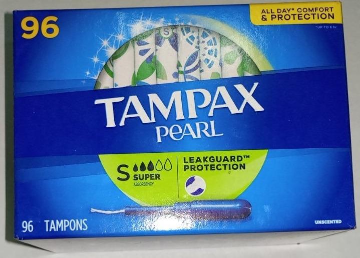 Tampax Pearl Super 96 count Super Absorbency Unscented Tampons (Category: Sanitary Hygiene) located in Manila. Submitted by pat_3k (Listing ID 1008162654, Image 3). Description: 👩 Tuck a few Pocket Pearl Super Absorbency Unscented Compact Plastic Tampons from Tampax into your pocket or clutch for protection on the go. 👩 These compact tampons fit neatly into small bags or into your pocket so you'll be covered wherever you go. These regular absor