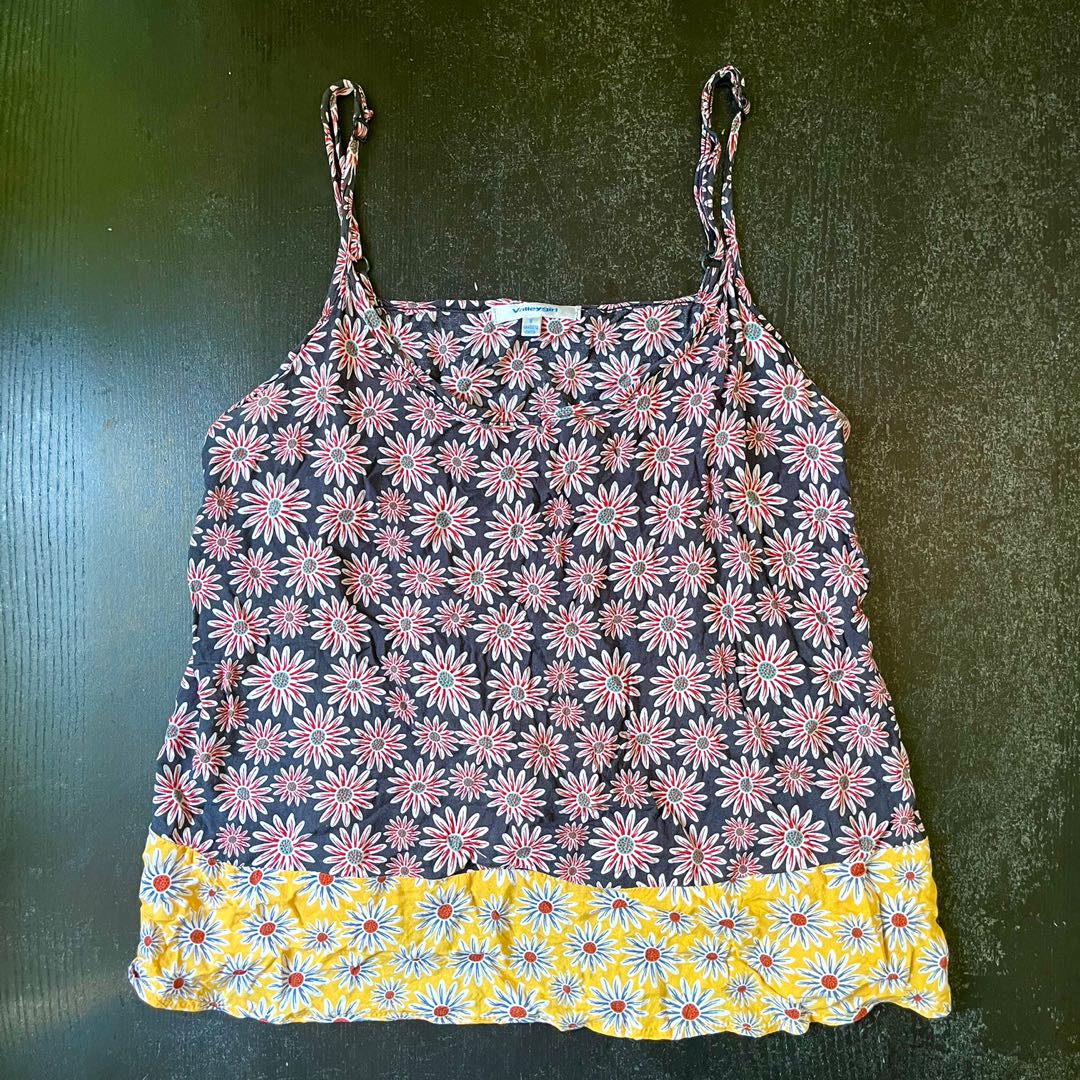 TEMT Valley Girl Tropical Flower Cami, Women's Fashion, Tops