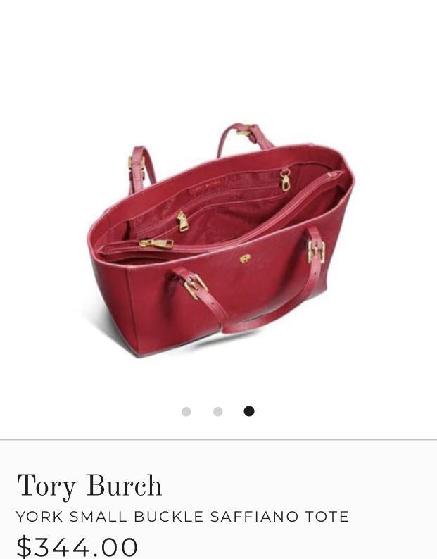 Tory Burch York Small Saffiano Tote Bag, Kir Royale