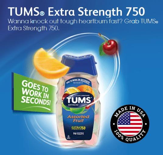Tums Antacid 72/265 count Ultra Strength 1000 mg Assorted Flavor