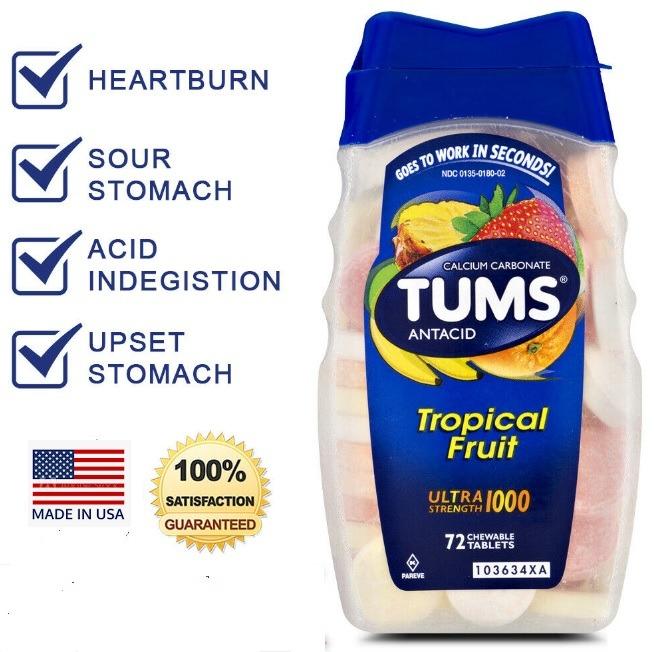 Tums Antacid 72/265 count Ultra Strength 1000 mg Assorted Flavor