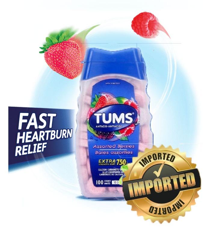 Tums Antacid 80/100/200/250 count Extra Strength 750 mg Assorted
