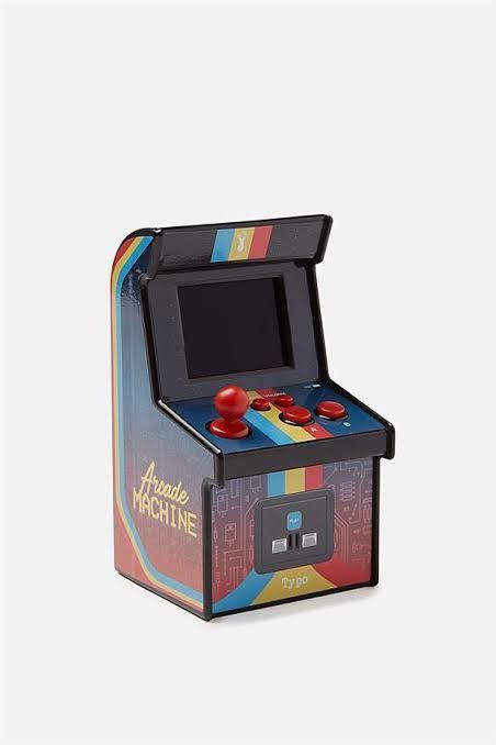 Typo mini arcade game 2.0 (Category: Interactive Toys) located in Quezon City. Submitted by _anna11 (Listing ID 1160199400, Image 1). Description: 🕹TYPO MINI ARCADE GAME 2.0 - in okay condition but lost the packaging box - has stains on the sides - has various games (sports, puzzles, arcade, action) to play on - requires 3 double A batteries (already inside) - can be displayed as decor .