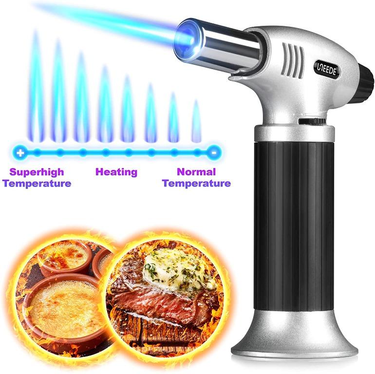 UNEEDE Blowtorch Butane Chef Torch Refillable Gas Blowtorch Lightweight
