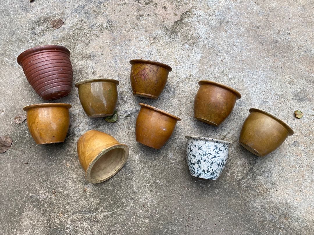 Vintage ceramic plant pots, Various, Furniture & Home Living, Gardening, Pots & Planters on