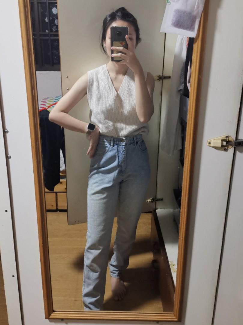 Vintage straight leg jeans, Women's 