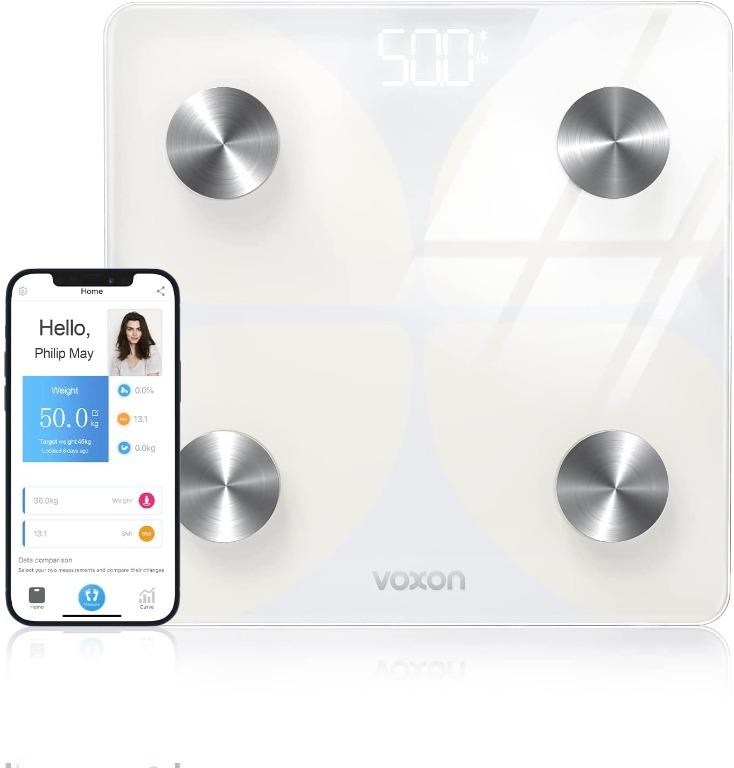 VOXON High Precision Bluetooth Body Fat Scale, Smart Bathroom Weighing