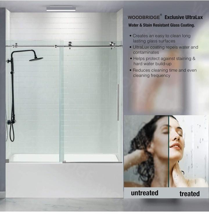 Woodbridge Sliding Shower Door, Furniture & Home Living, Bathroom
