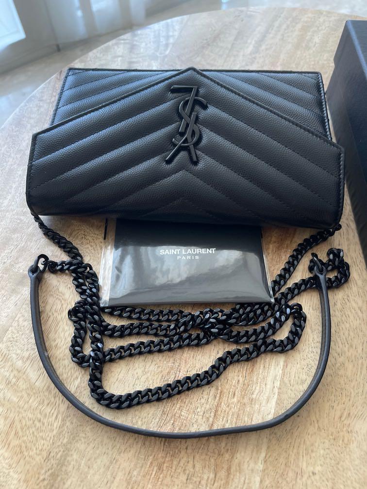 Suplook REAL LEATHER, TOP QUALITY YSL Saintlaurent CASSANDRE MATELASSÉ  ENVELOPE CHAIN WALLET IN GRAIN DE POUDRE EMBOSSED LEATHER VS WRONG VERSION  (If any inquiry or order pls contact whatsapp +8618559333945) : r/Suplookbag