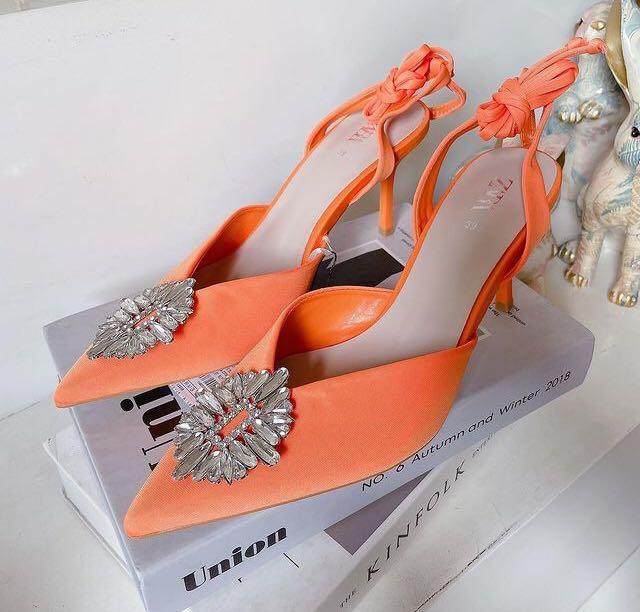 Zara Strappy Heels, Olshop Fashion 
