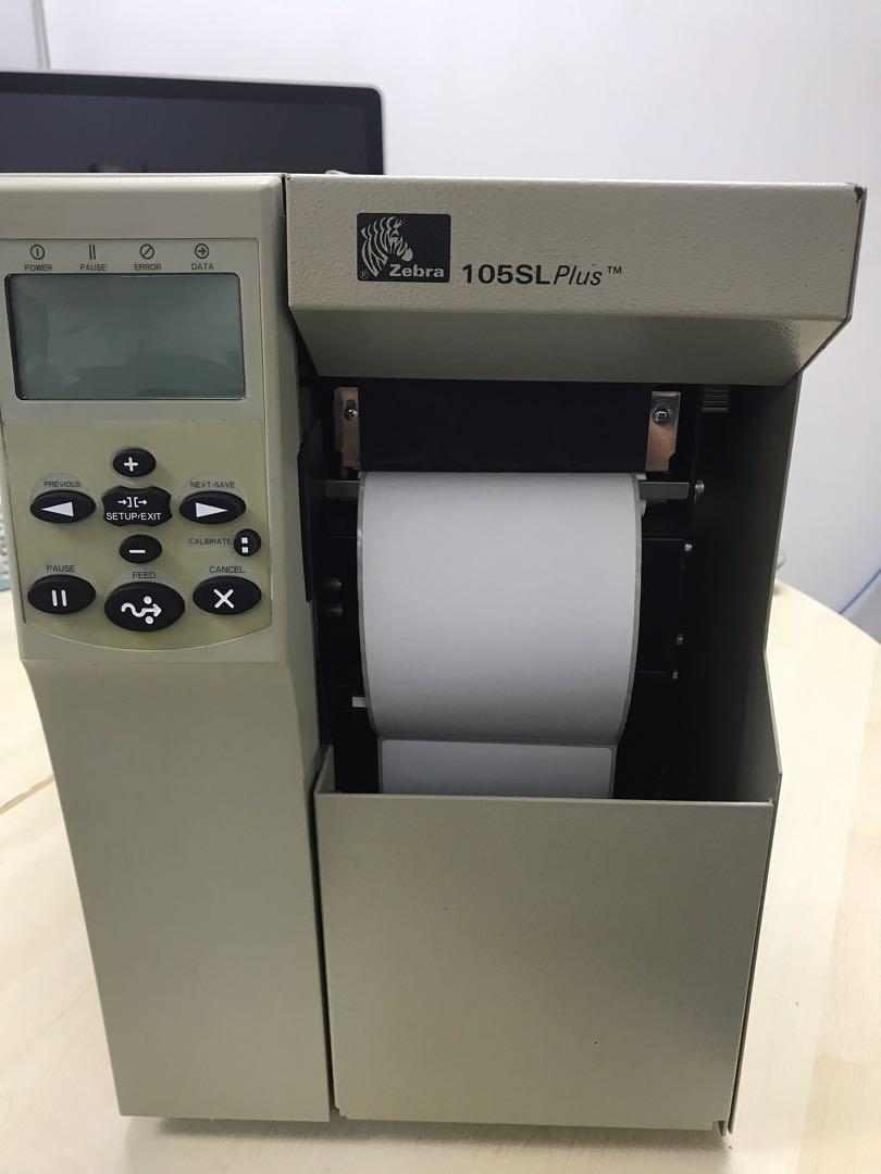 Zebra 105SL Plus Bar Code Industrial Printer, Computers ...