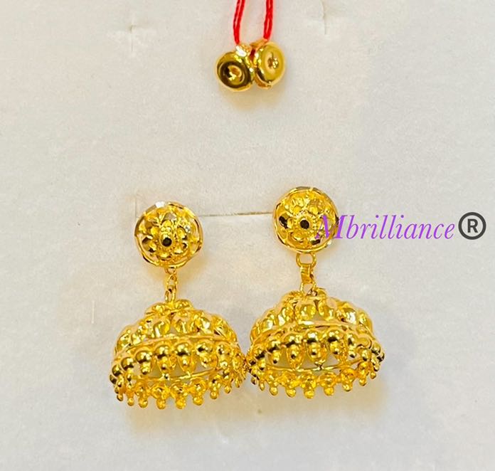 Gold jimikki sale earrings