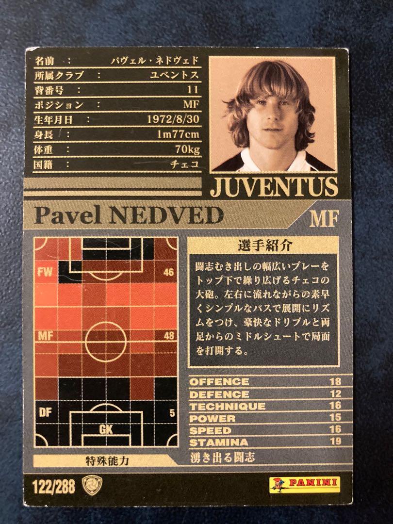 絕版罕有panini Wccf 意甲02 03 Serie A Card 足球球員卡juventus 祖雲達斯nedved 尼維特football Collection Card 足球咭球員咭czech 捷克歐聯足球卡童年回憶閃卡閃咭