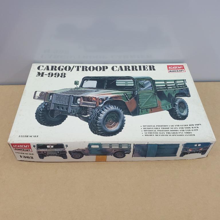全新絕版Academy 1362-1/35-美國M998貨運運兵車M-998 Cargo