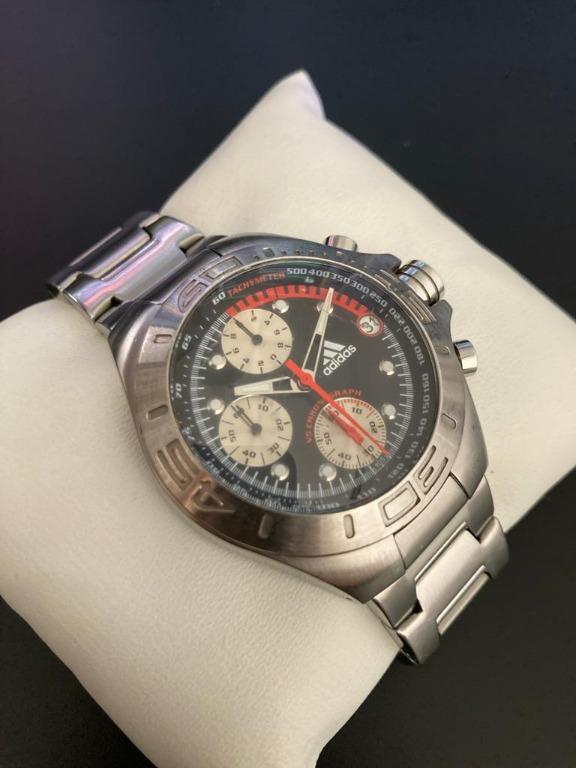Adidas Stainless Steel Chronograph Watch Japan Movement Men s