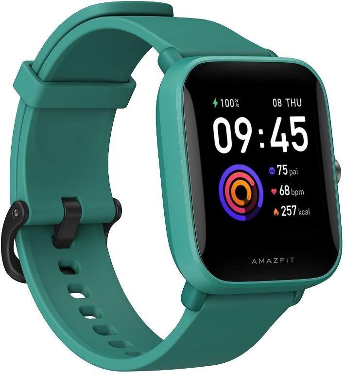 Amazfit Bip U Smart Watch Fitness Tracker for Men Women with 60 Sports Modes 9 Day Battery Life Blood Oxygen Breathing Heart Rate Sleep Monitor 5 ATM Waterproof for iPhone Android Phone Mobile