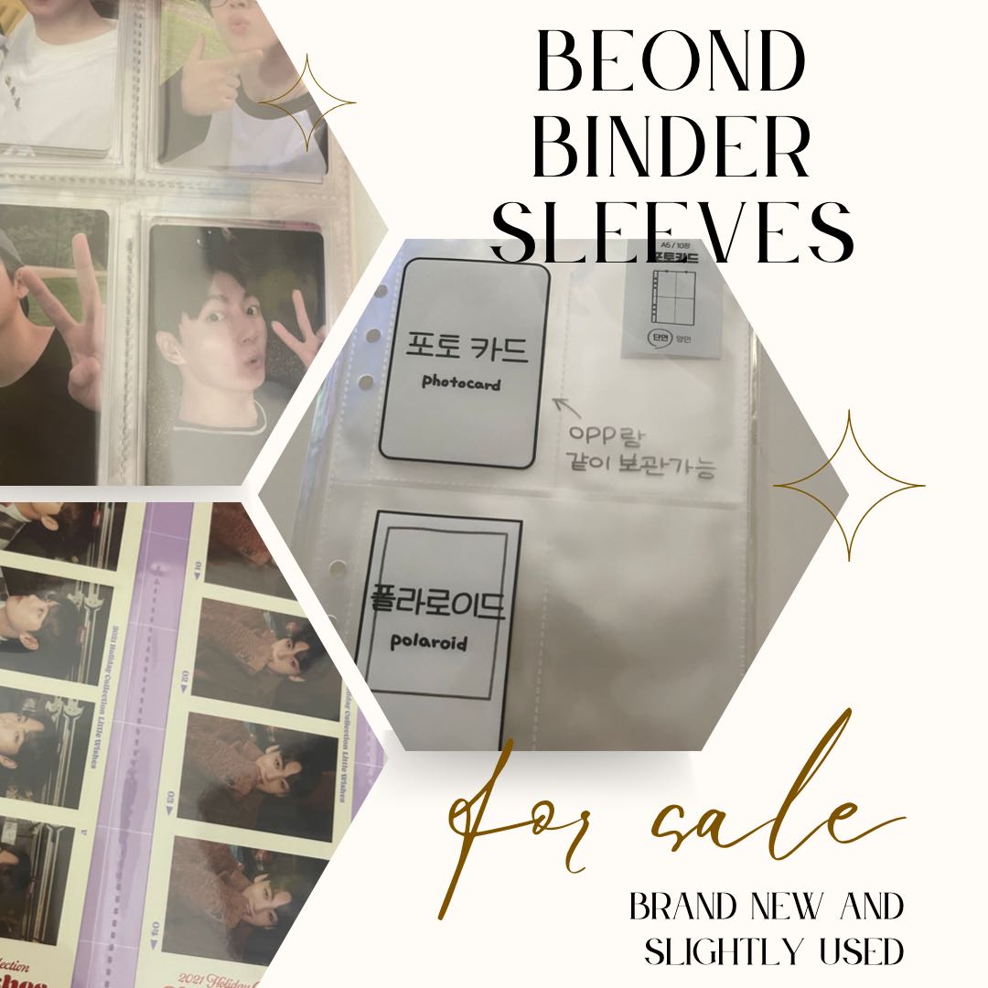 BeonD A5 Binder Sleeves (1p, 2p, 4p) New & Used, Hobbies & Toys