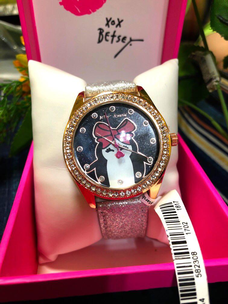 Betsey johnson boston terrier watch discount